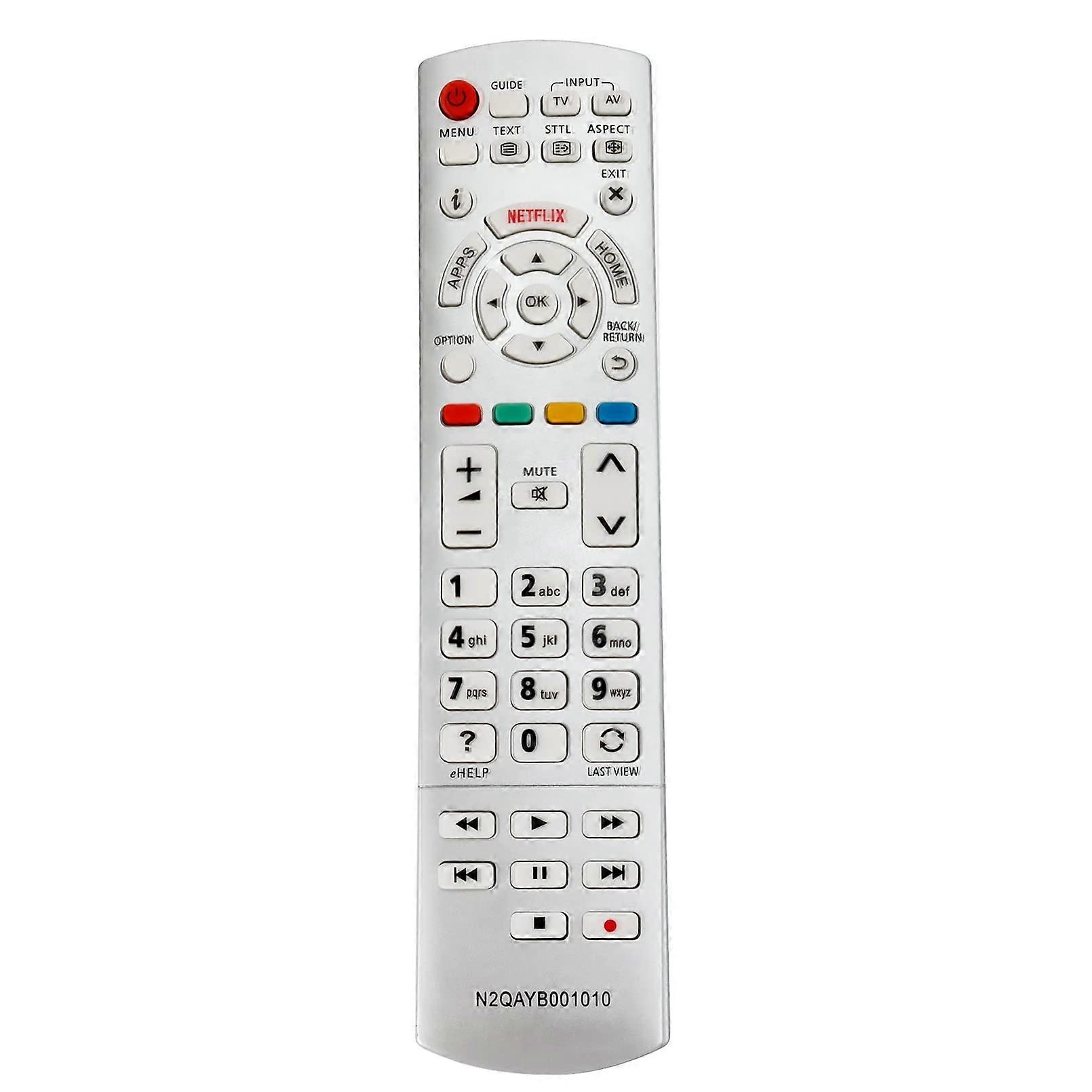 N2QAYB001010 Replacement Universal Remote Control For Panasonic TVs TXLR32DT30, TXLR37DT30, TXL37DT35, TXP46GTN33
