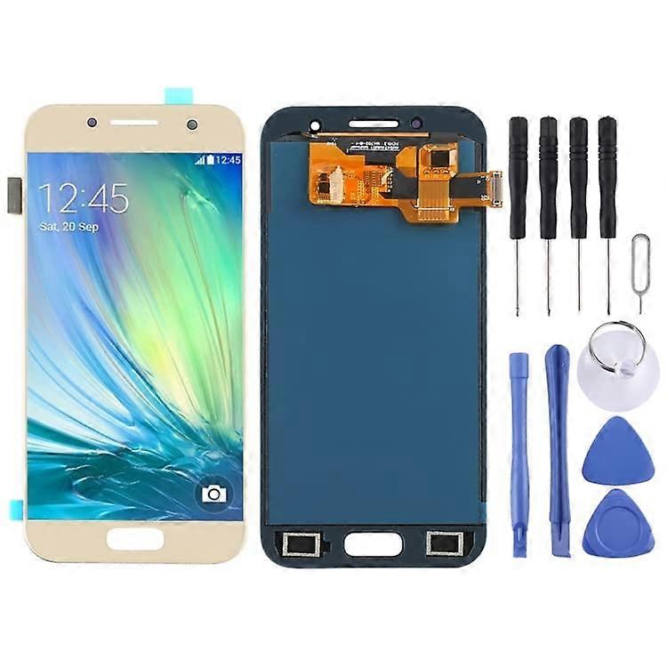 LCD Screen and Back Glass Replacement with Digitizer Full Assembly for Samsung Galaxy A3 A320F