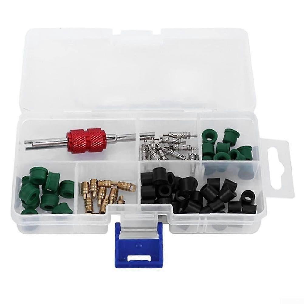 Complete 71Piece Automotive AC  Kit with Multiple Size ORings and Seals for Car HVAC Maintenance