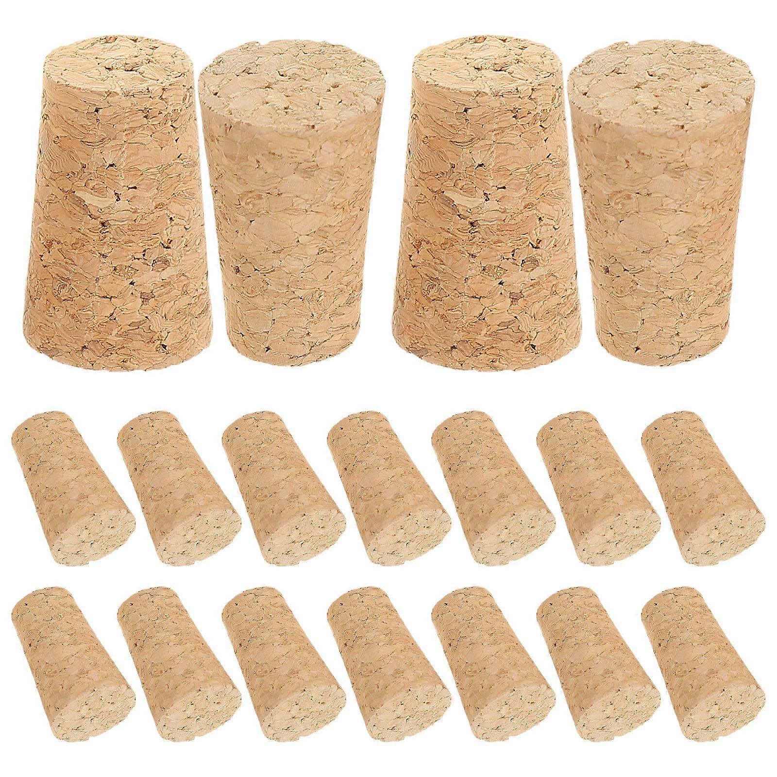 Wood Corks for Use Beige Color 20pcs