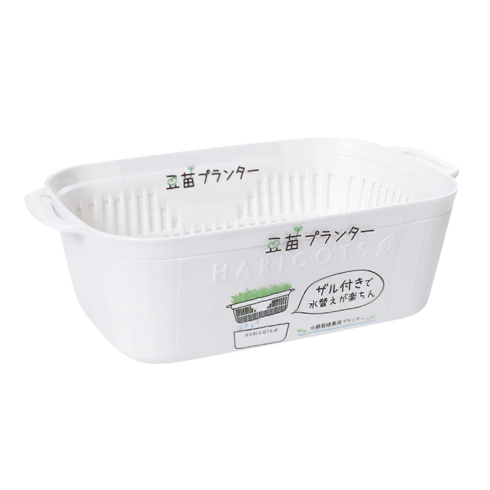 Bean Sprout Growing Kit with 2 Layer Hydroponic Sprouting Tray, Soilless Cultivation, HeatResistant