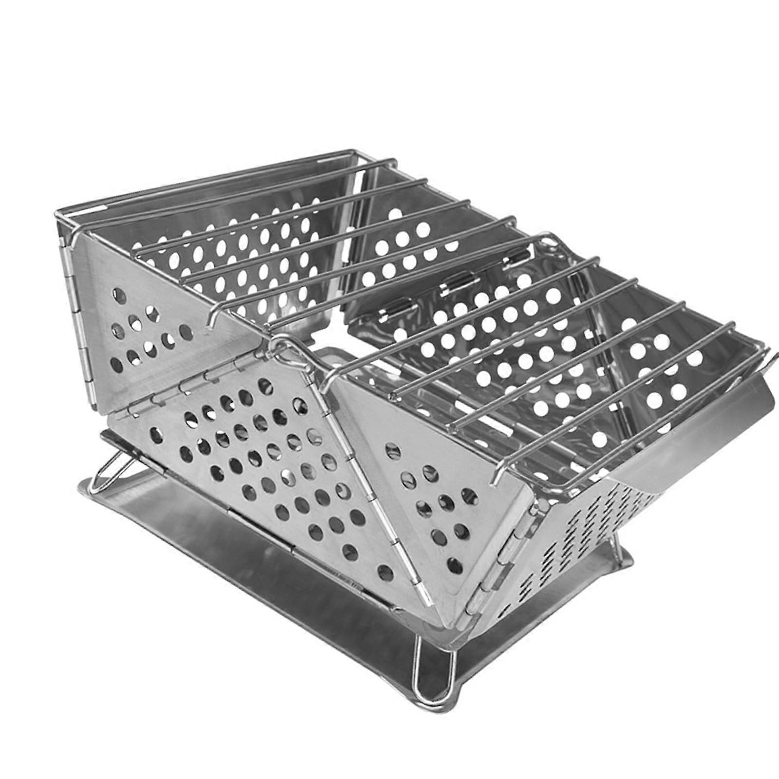 Portable BBQ Grill Folding Camping Stove Lightweight SpaceSaving Outdoor Cooking