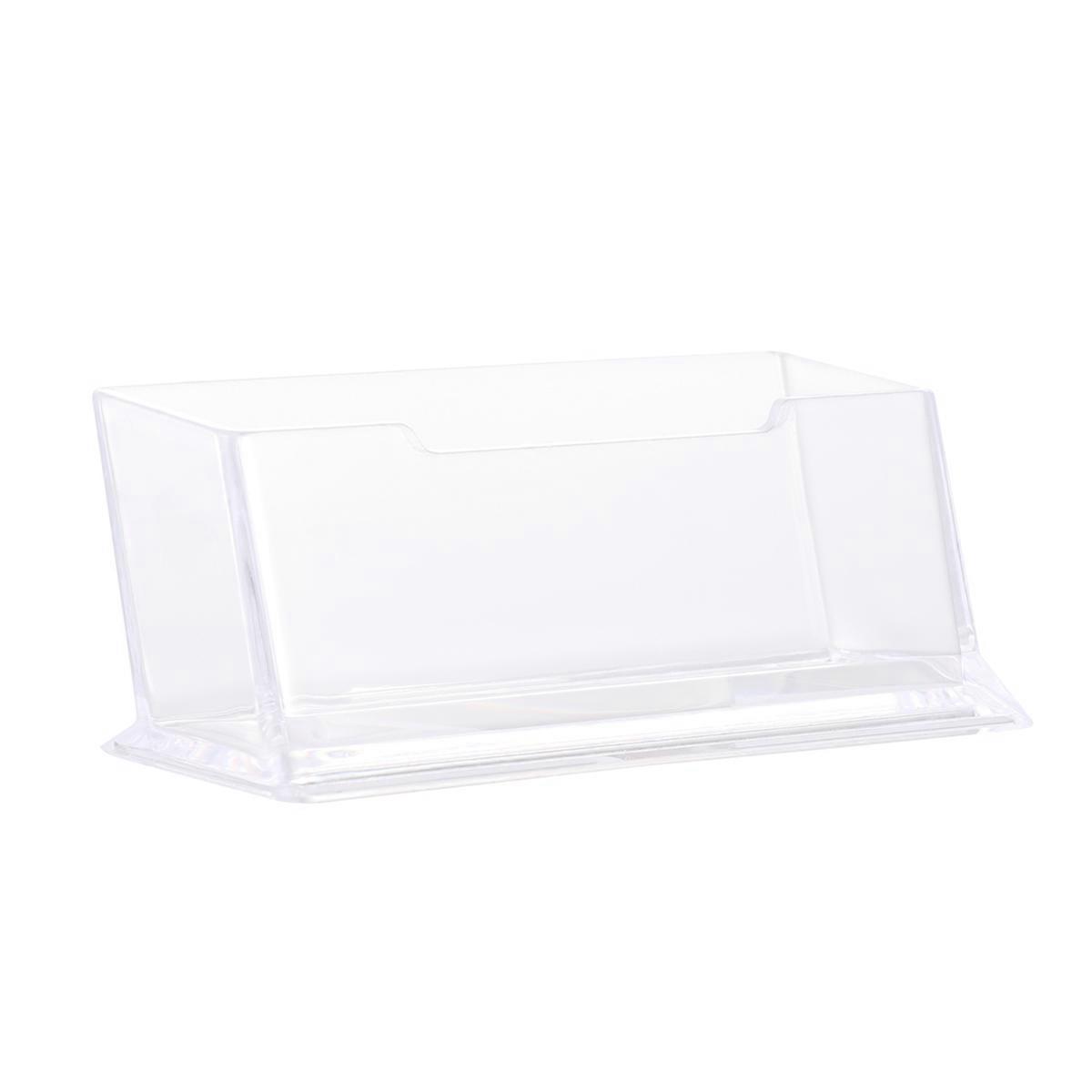 Acryl-Visitenkartenetui mit 6 transparenten Ständern