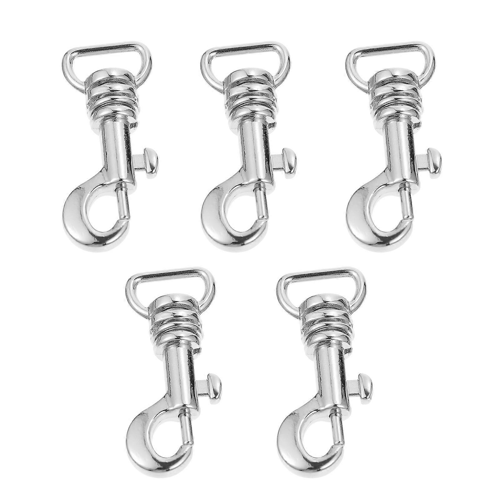 Silver Metal Hook Buckle for Bag Use with 5Pcs Replacement Buckles