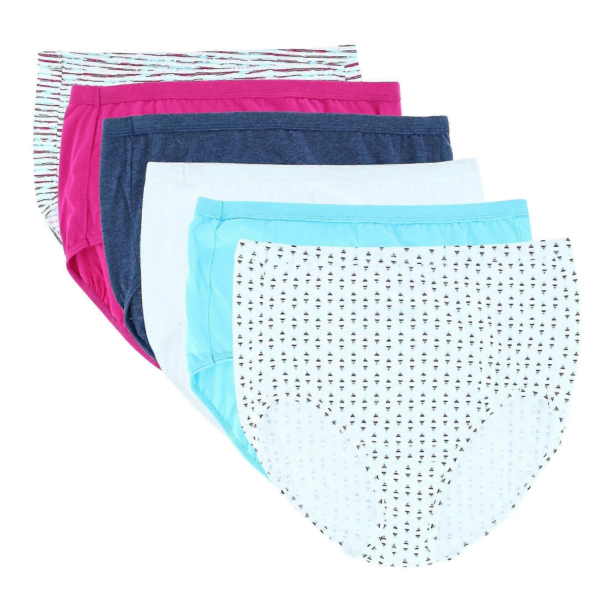 Fit Compatible With Me Assorted Brief (6 Pack) (women's Plus)