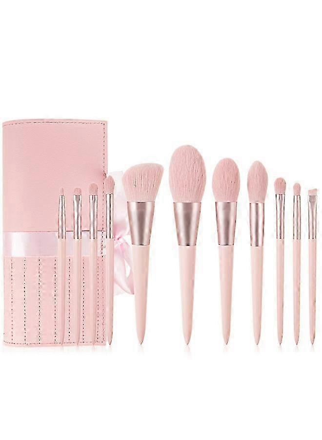 Pink Makeup Brushes Set Premium Synthetic Foundation Brushes & Tools 2025