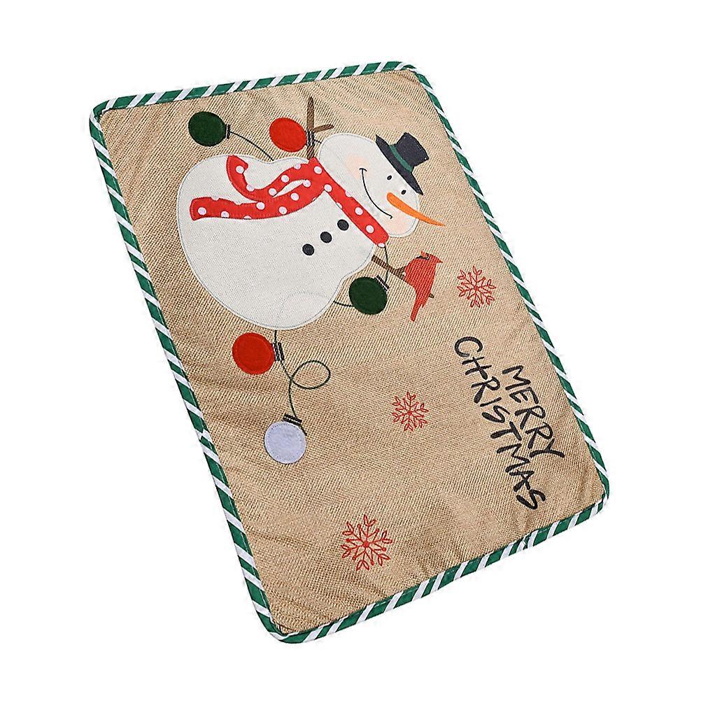 Christmas Party Placemats Cloth for Xmas Table Setup 4Pcs