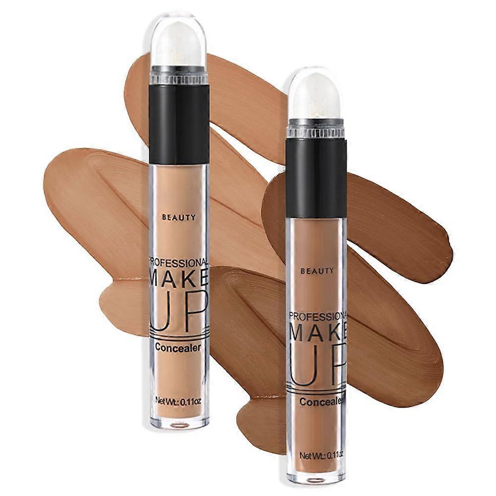Foundation Makeup Full Coverage Matte Finish Oil Control Waterproof Liquid Face Foundation 0.35oz (05+06#)
