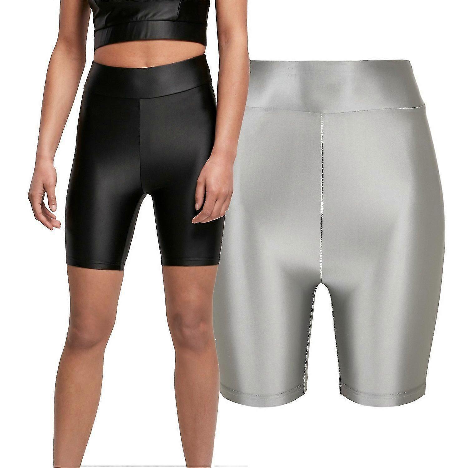 Dame - Skinnende Metallic Cycle Shorts