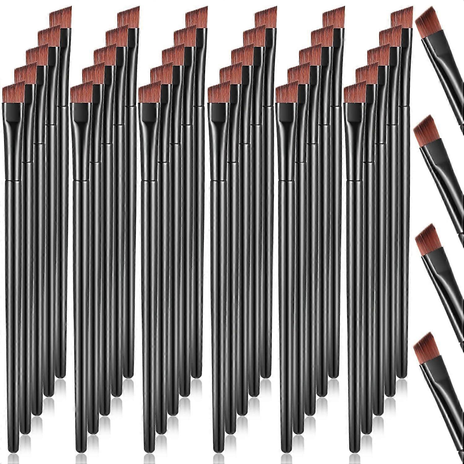 100 Pieces Disposable Angled Eyebrow Brushes Eye Liner Brush Disposable Angle