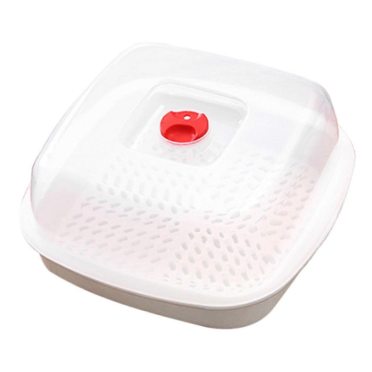 Microwave Steamer for Fish Dumplings and Vegetables with Easy Clean Microwave Safe Design