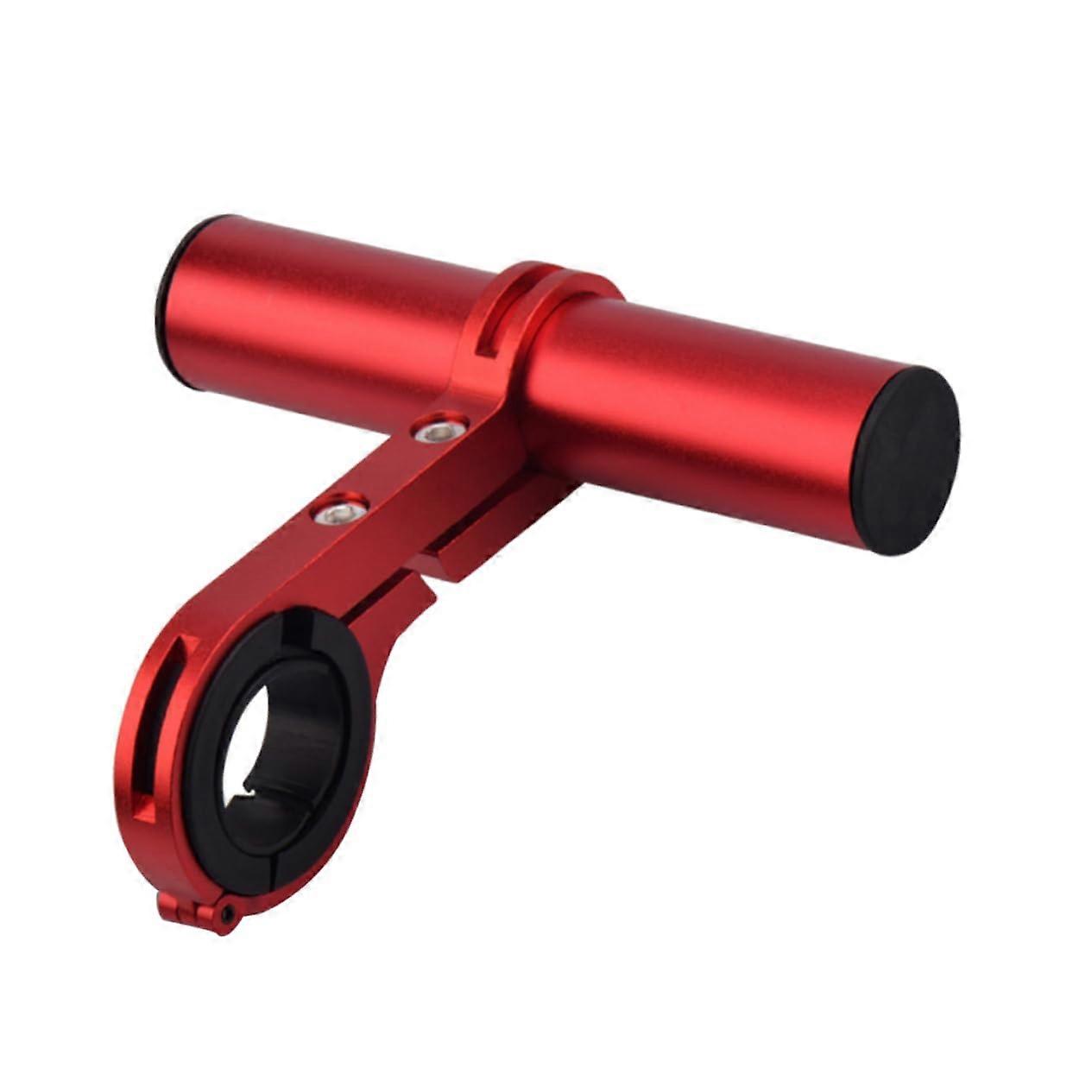 Red Aluminum Alloy Bike Handlebar Extender Lightweight MultiDevice Mount for Lights Camera Computer