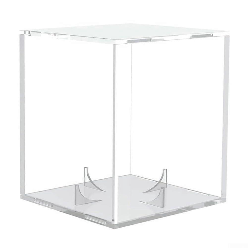 2Pcs UV Protected Acrylic Baseball Display Case with Stable Corner Support for Collectibles