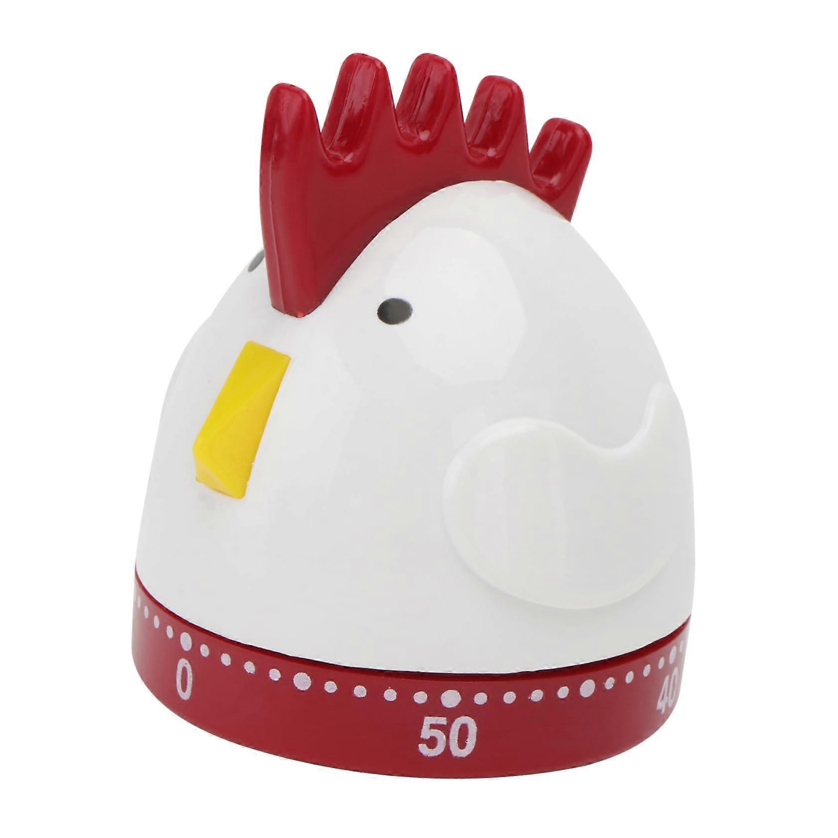 60Minute Mechanical Rooster Kitchen Timer with Accurate Countdown and Clear Alarm for Cooking