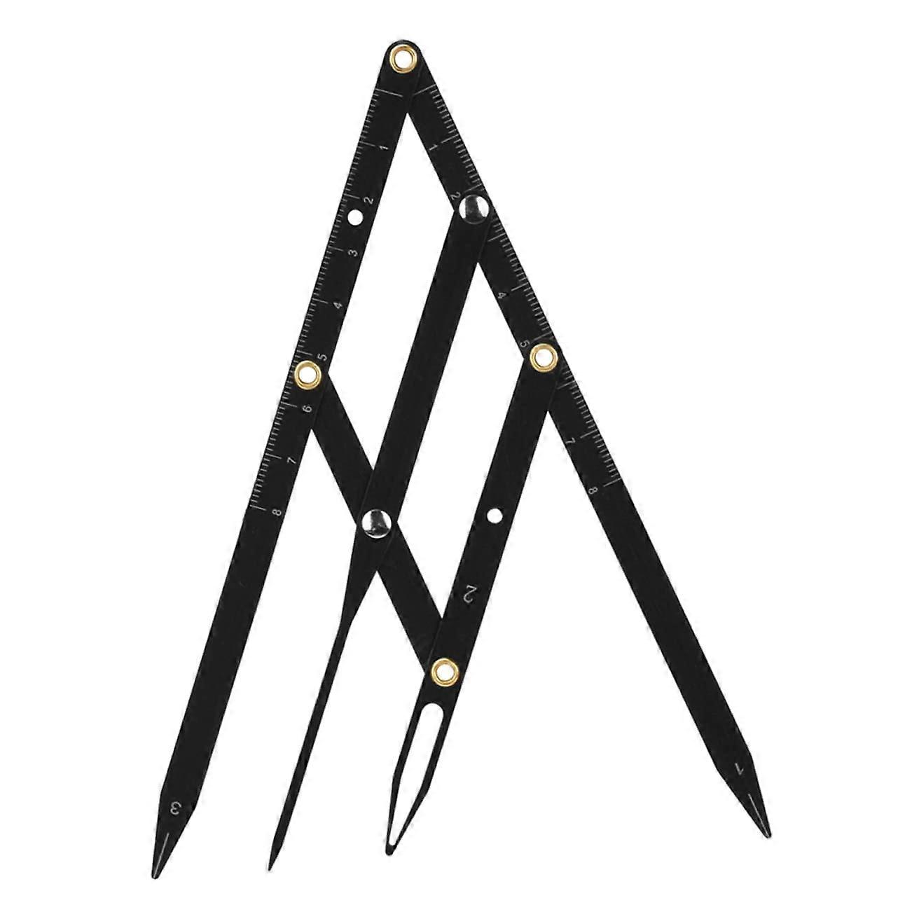 Eyebrow Tattoo Ruler Stainless Steel Microblading Eyebrow Caliper for Precision Mapping and Shaping