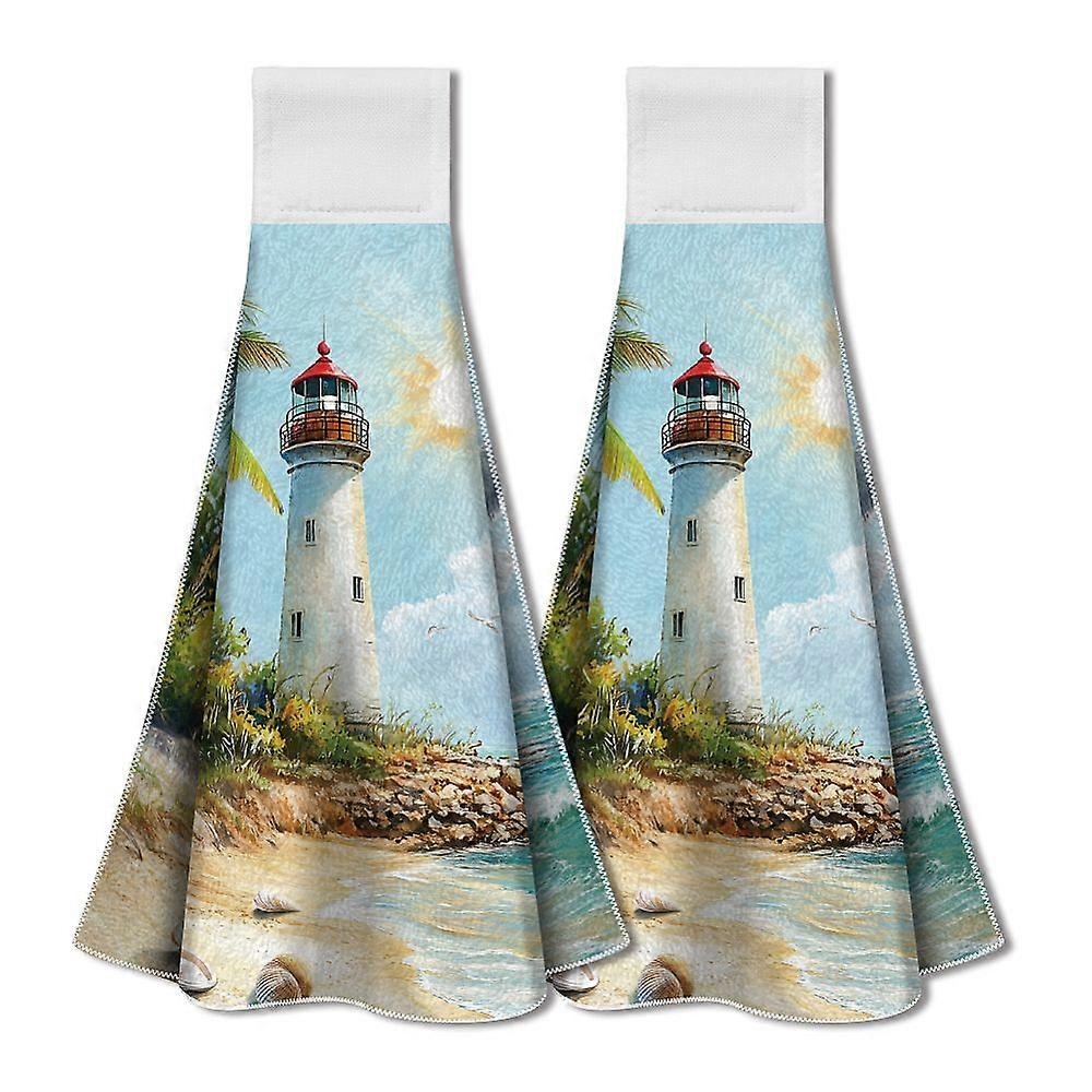 Microfiber Hanging Towel for Kitchen Lighthouse 345x315mm 2pcs/set