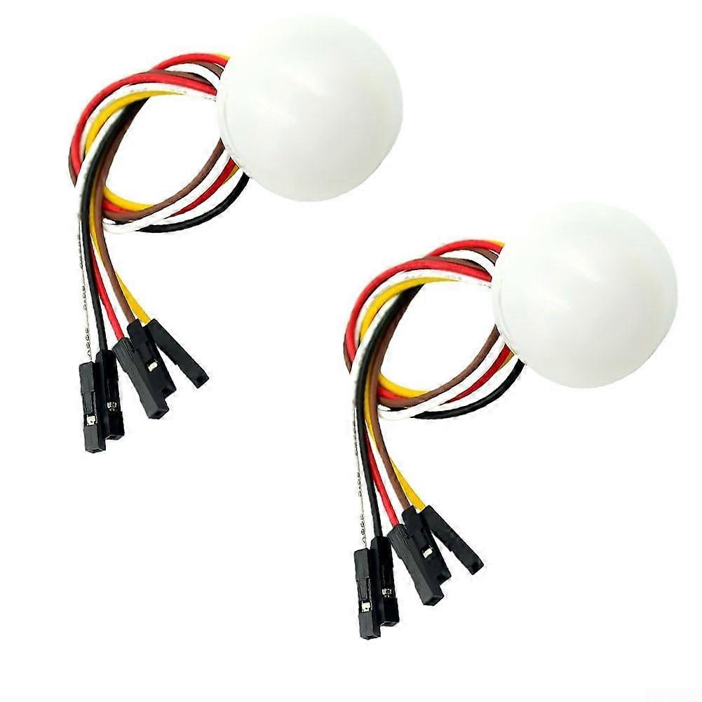 2pcs BH1750 Light Sensor Modules with I2C, Precise 165535 Lux Range for Microcontroller Projects