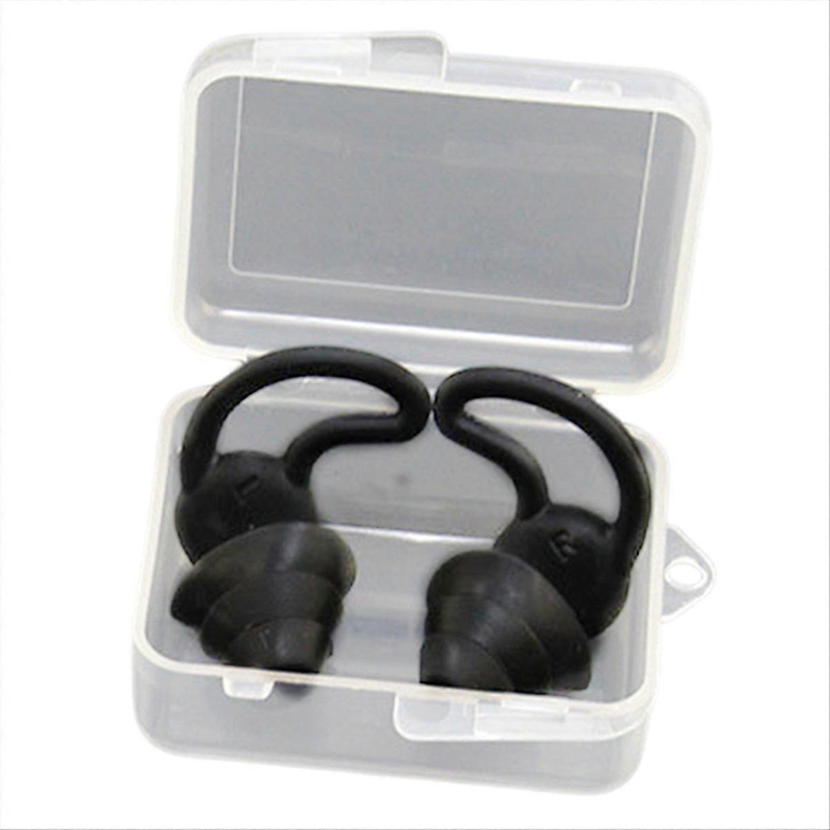 Soundproof Three Layer Silicone Waterproof Swimming Ear Plugs- D