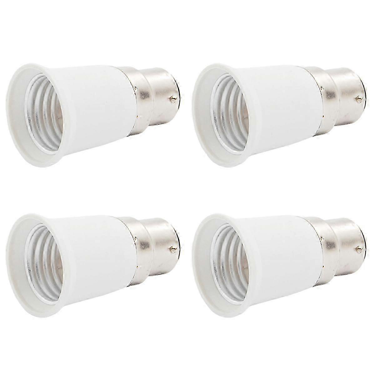 4X B22 to E27 Light Lamp Bulb Socket Adapter Convertor