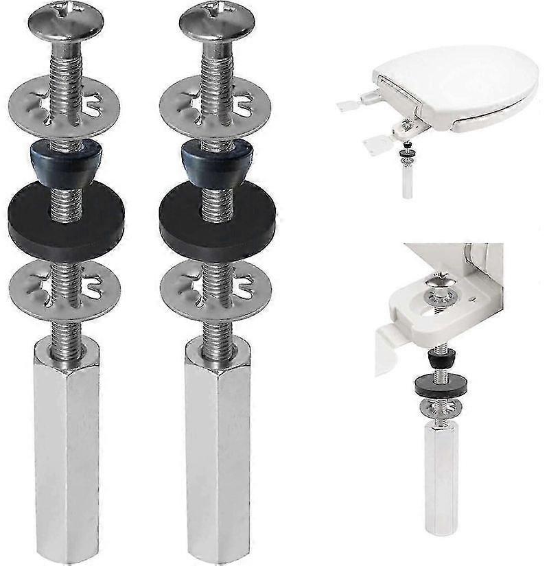 Toiletsædebolte Kit (2 stk) - Heavy Duty rustfrit stål