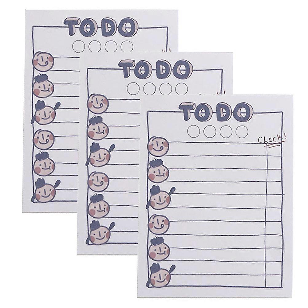 Note Paper Small Plan Book for Daily Use 9Pcs Portable Notepad Cartoon Pattern
