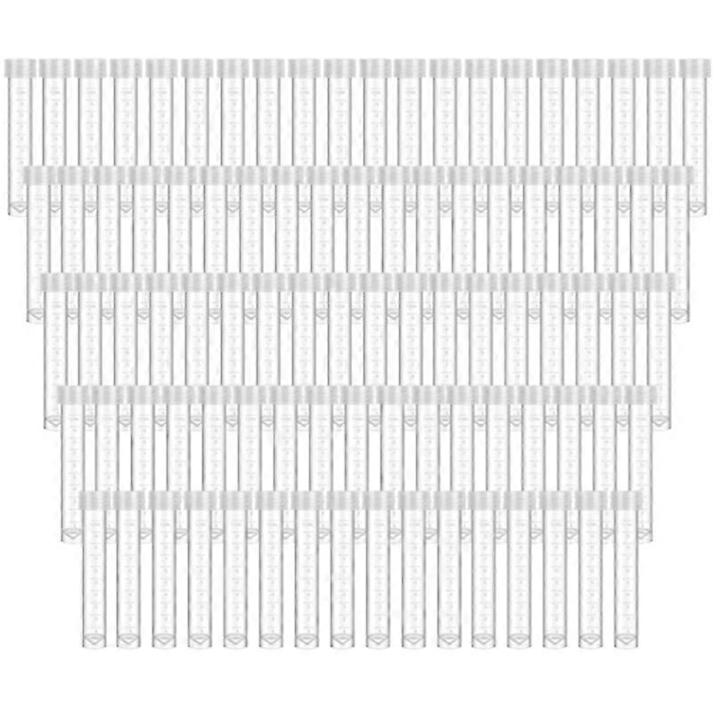 Test Tubes with Lids Vial Seal Cap Container Small Storage Tubes