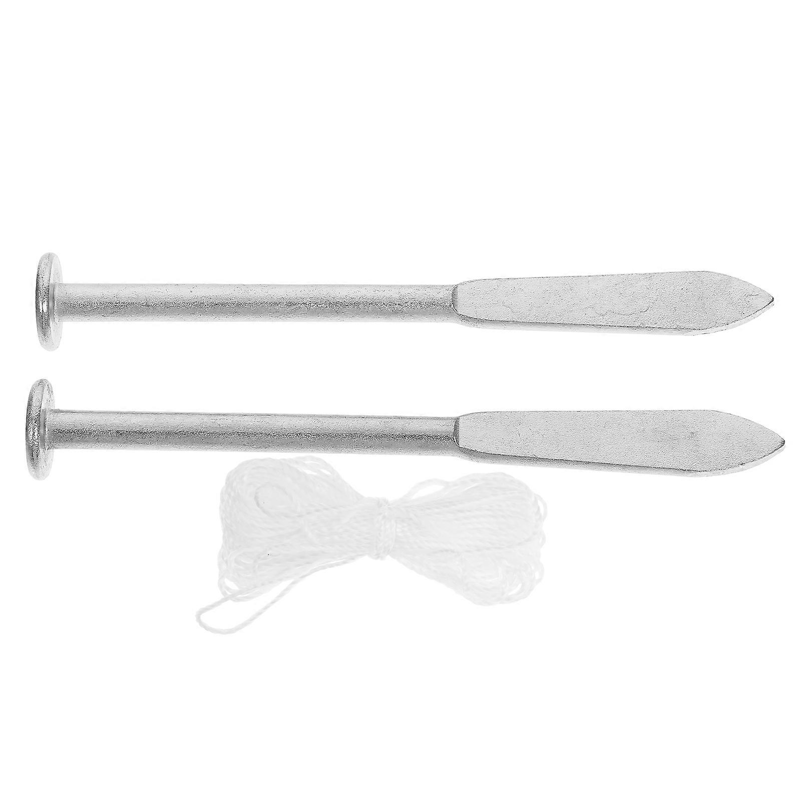 Bricklayer Tools Brickie Line Pin for Accurate Alignment 1Set Silver