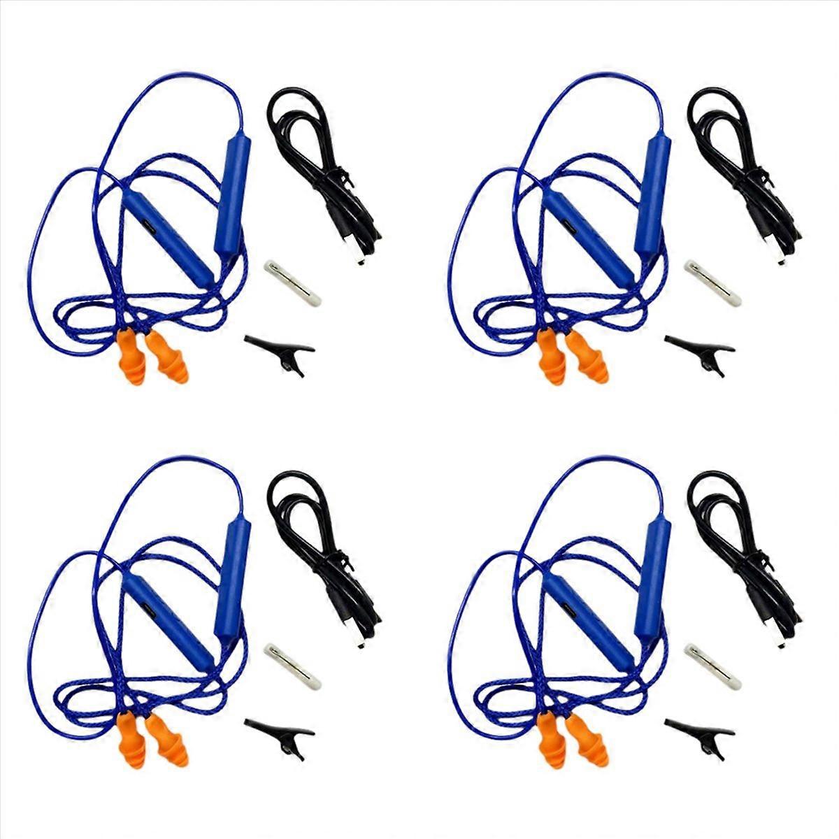 Ear Plugs Bluetooth Earphone for Work, Noise Suppression, Blue