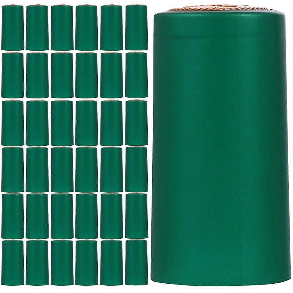 Shrink Wrap Caps for Preservation 200Pcs Green Disposable Caps