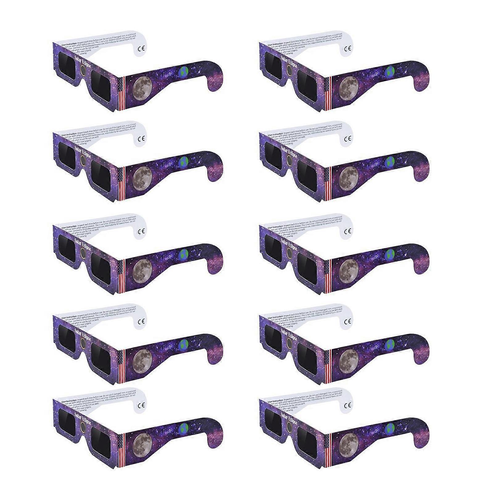 Safe Solar Eclipse Glasses - UV IR Filter - for Direct Sun Viewing