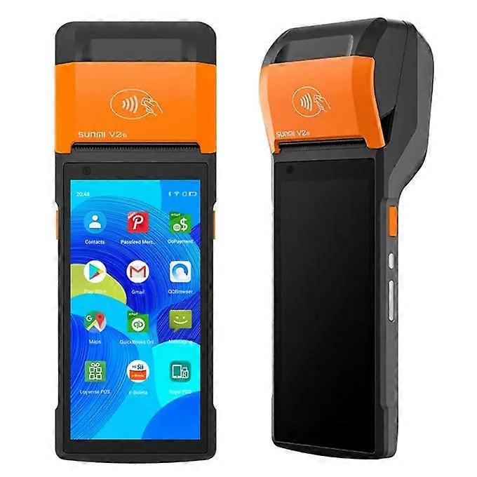 V2s Pos Machine Android 12 Pos Software E-boleta Square Terminal Smart Restaurant Handheld Mobile Pos With 58mm Printer