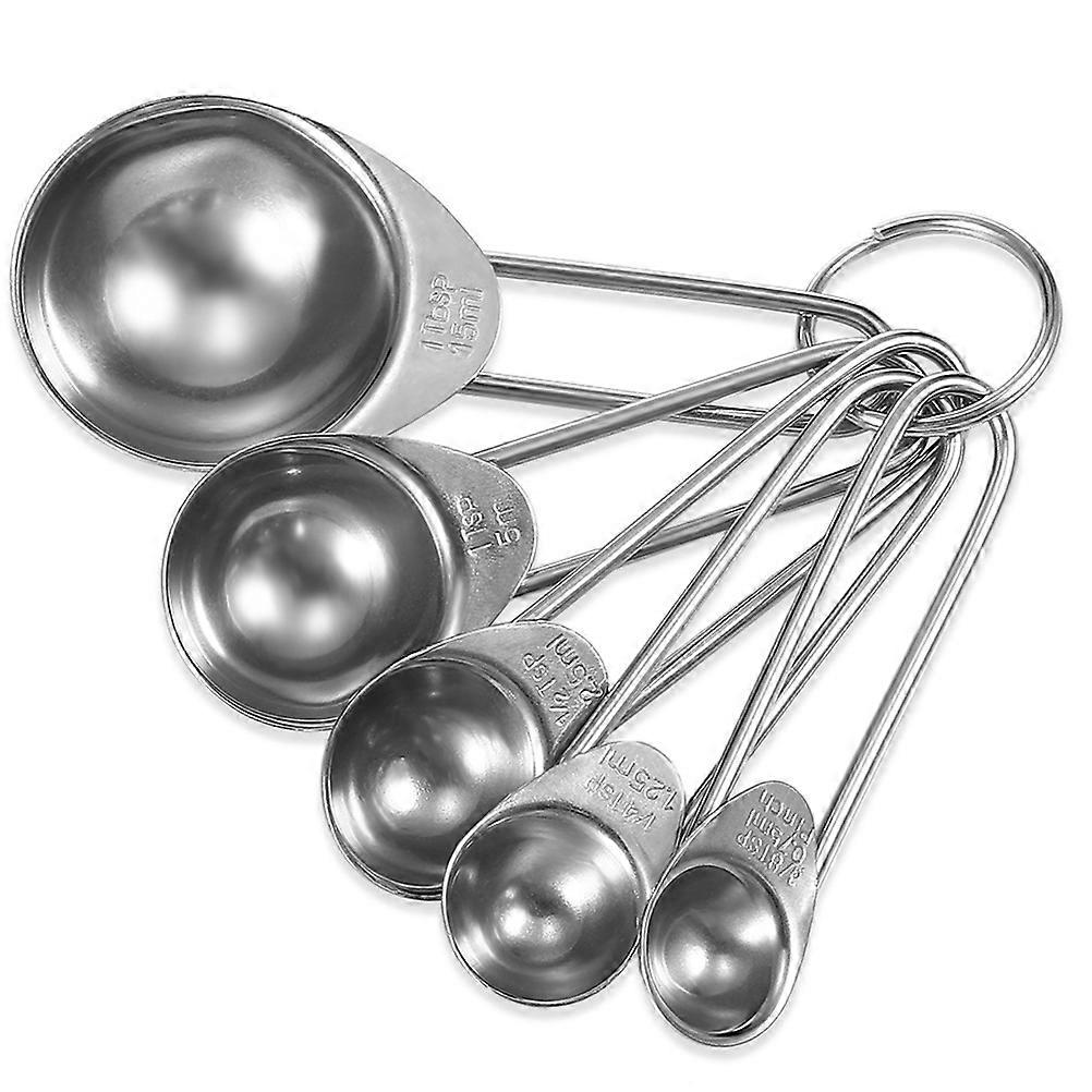 Multifunctional Coffee Spoon Baking Tools Stainless Steel Measuring 5Pcs