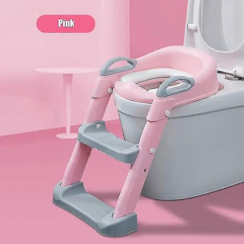 Folding Infant Potty Seat Urinal Backrest Training Chair With Step Stool Ladder