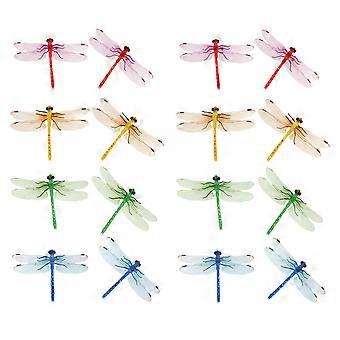 20Pcs Curtain Dragonflies Prop Dragonflies Curtain Decors Clip On Scene Layout Props