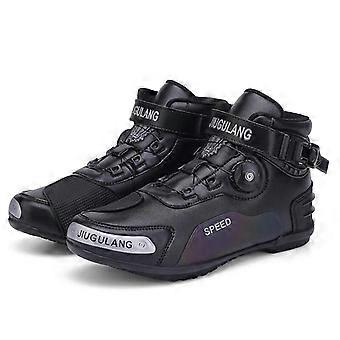 Motorfiets Heren Laarzen Racing Zwarte Schoenen Rijden Off-road Motor Ademend Waterdicht Duurzaam Comfortabel Unisex Elasticiteit