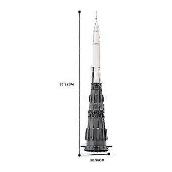 Moc 01:110 N1 Carrier Rocket Building Blocks Space Station DIY Modell bursdagsgave til barn Utdanning Leker Stiller Murstein Voksen