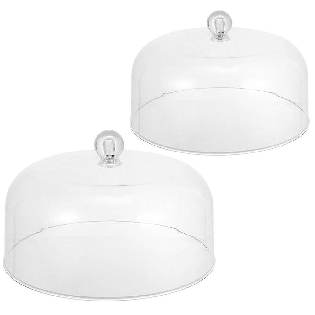 2Pcs Household Cake Lids Multi-function Cake Domes Daily Use Dessert Domes Cake Accessory