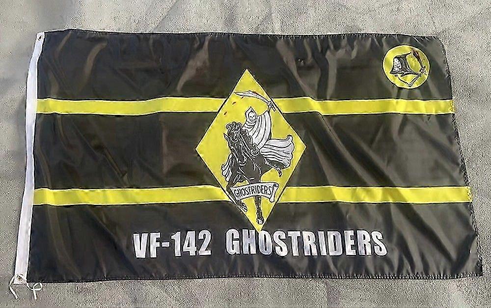 USN VF-142 Ghostriders Single-Sided Flag Banner