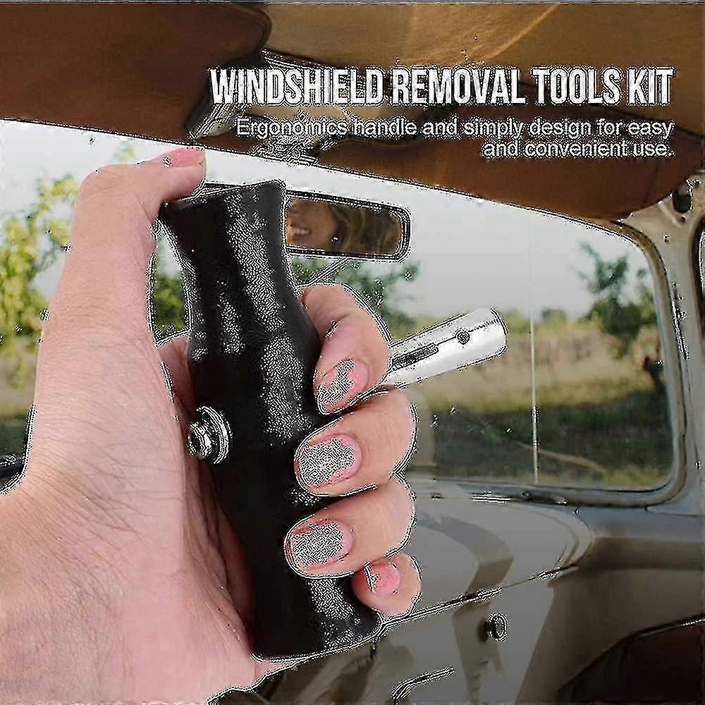 Car Windshield Removal Tool, Windshield Removal Tool Kit Includes Universal Handle, Windshield Remov