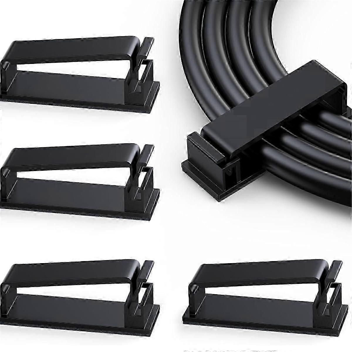 50Pcs Cable Management Self-Adhesive Cable Clips Cable Holder