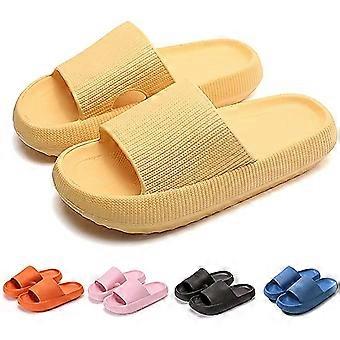 Travesseiro Escorrega Chinelos Antiderrapante Sola Grossa Plataforma Quick Dry Travesseiro Escorrega Sapatos, Preto