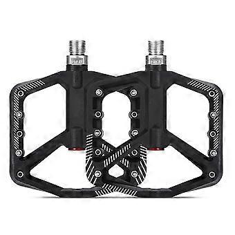 Wide Platform Mountain Bike Pedals, Nylon Anti-Slip, 2-Pack, Durable Lightweight for Mountain Biking