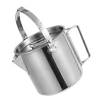 Stainless Steel Camping Kettle Fast Heating Lightweight Pot for Hiking Backpacking Coffee Tea