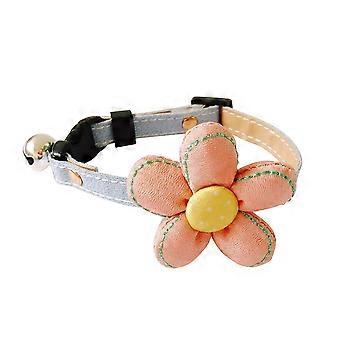 Flower Bell Pet Collar Adjustable Buckle Necklace for Cat and Dog Decor