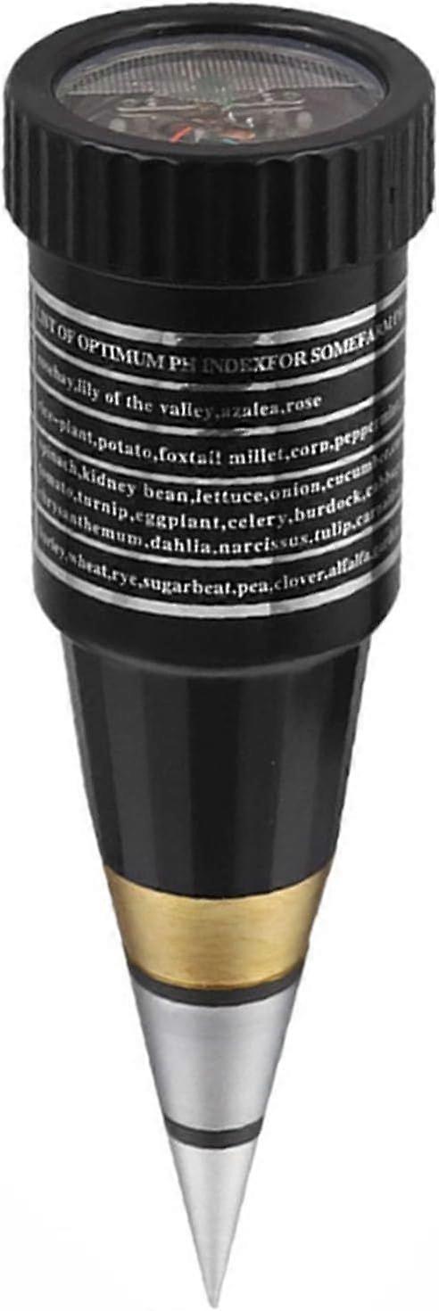 Soil pH Meter Tester with Temperature & Moisture Sensor, Compact