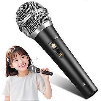 Fake Microphone Toy for Kids with Professional Look Plastic Prop