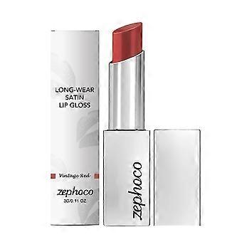 Zephoco Color Holding Soft Gloss Lip Gloss (Retro Red) Cream Smooth Body, Carry on Patchwork with Multiple Colors Available for Daily Versatile Lip Co