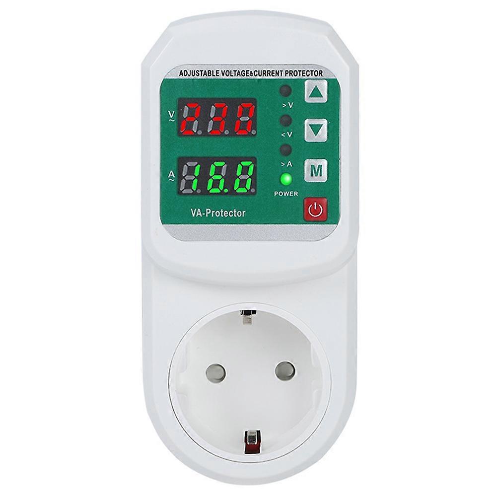 Multifunction over Voltage Current Protector EU Plug Socket Automatic Voltage Current Protector Socket