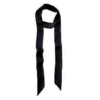 Sciarpa lunga, sciarpa sottile per donna, foulard da collo, borsa con manico, cintura in seta, girocollo, bianco