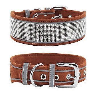 Dog Collar, Cute Paw Rivet Studded, Weatherproof Soft PU Leather, Adjustable Tactical Military Look, For Large Breeds, With Matching Leash Option